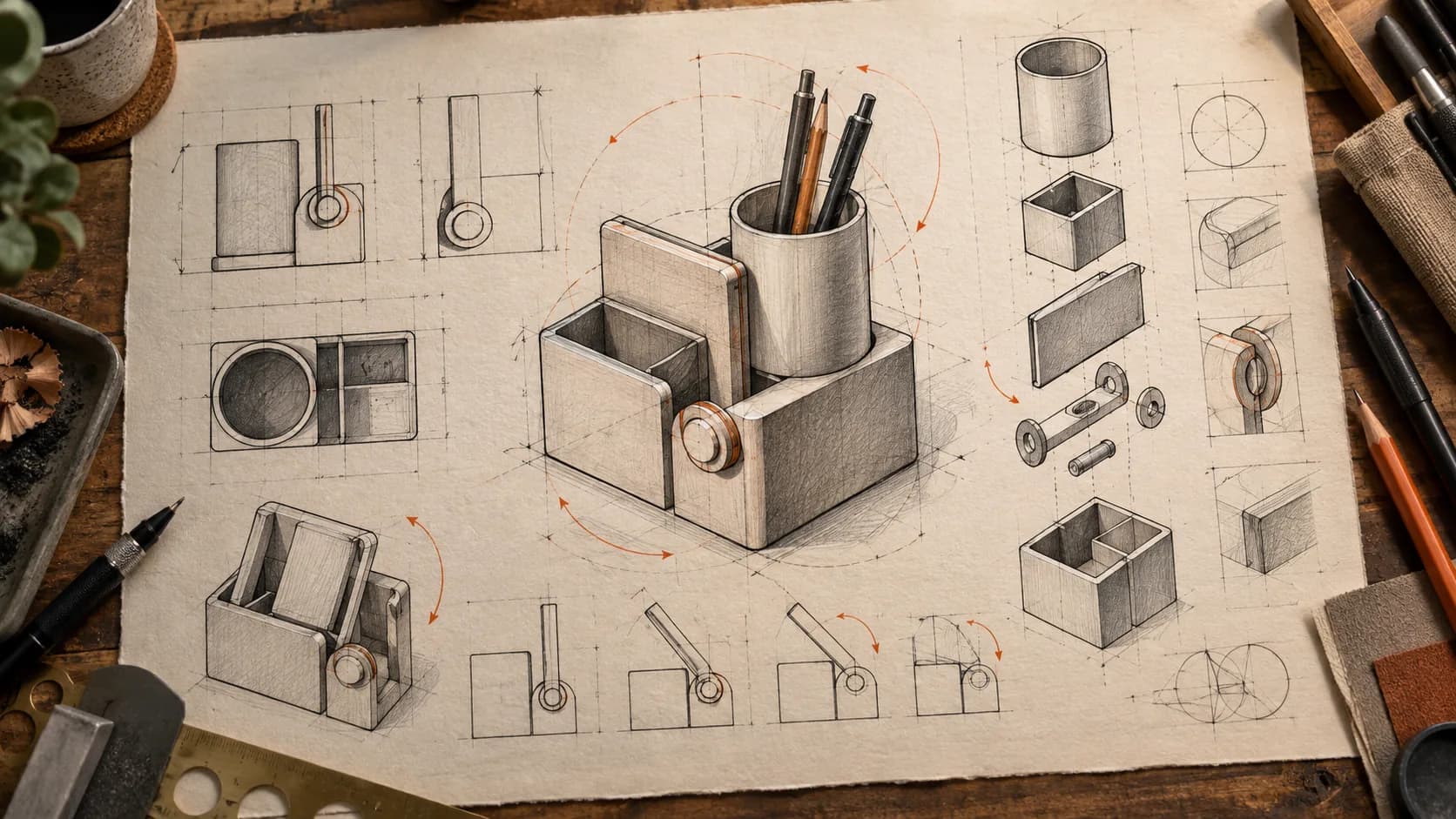 Technical CAD drawing of a custom part with dimensions